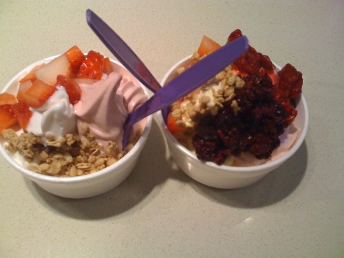 Freshberry acai berry overhead view