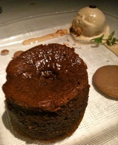 Chocolate Lava with Coffee Bean Ice Cream